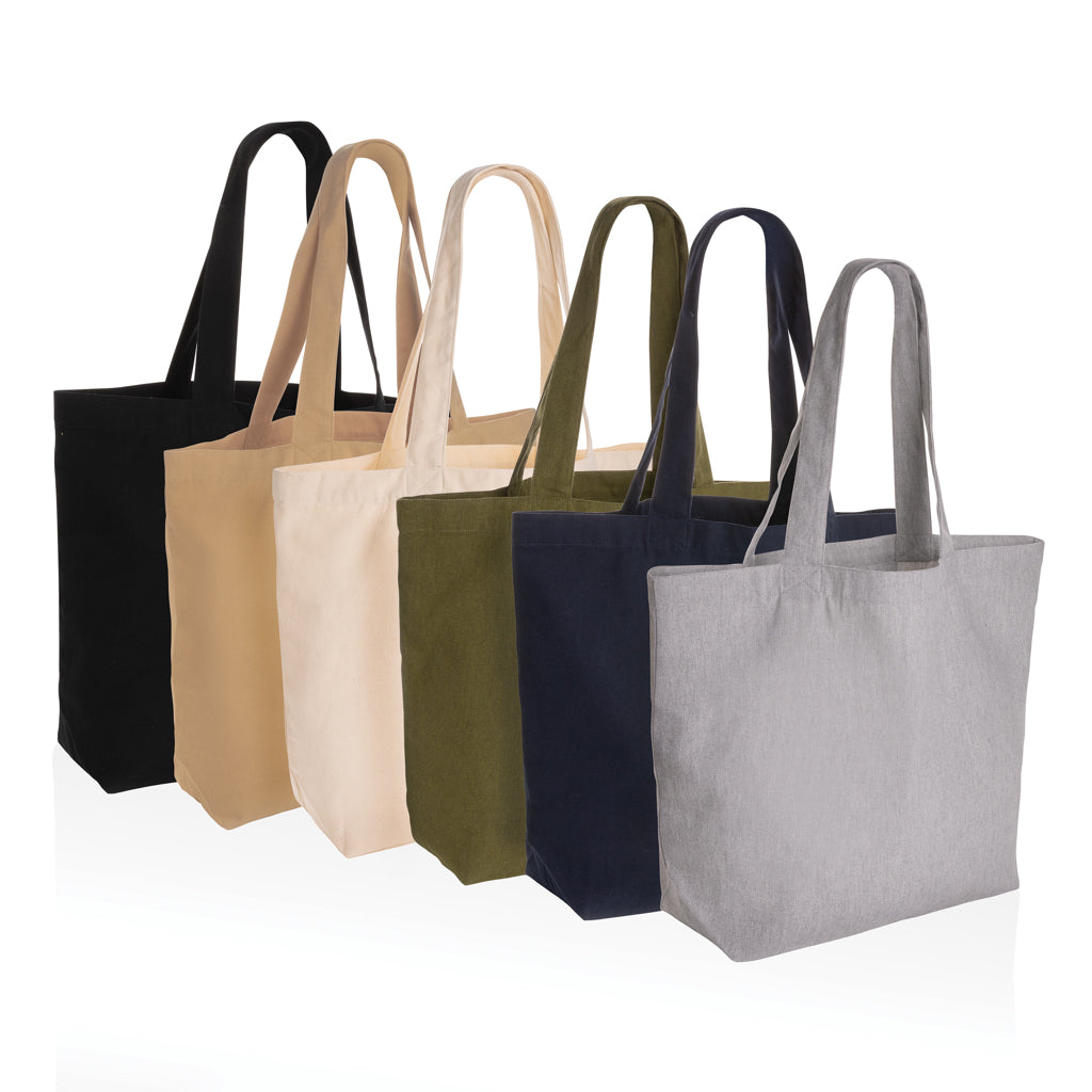 Impact Aware™ 240 gsm rcanvas shopper w/pocket undyed - Green