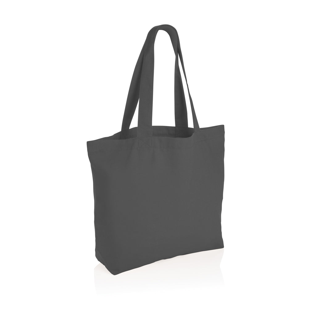 Impact Aware™ 240 gsm rcanvas shopper w/pocket undyed - Anthracite