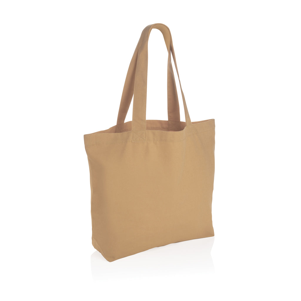 Impact Aware™ 240 gsm rcanvas shopper w/pocket undyed - Brown