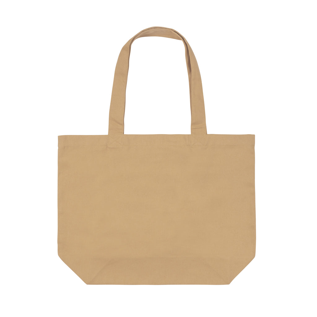 Impact Aware™ 240 gsm rcanvas shopper w/pocket undyed - Brown