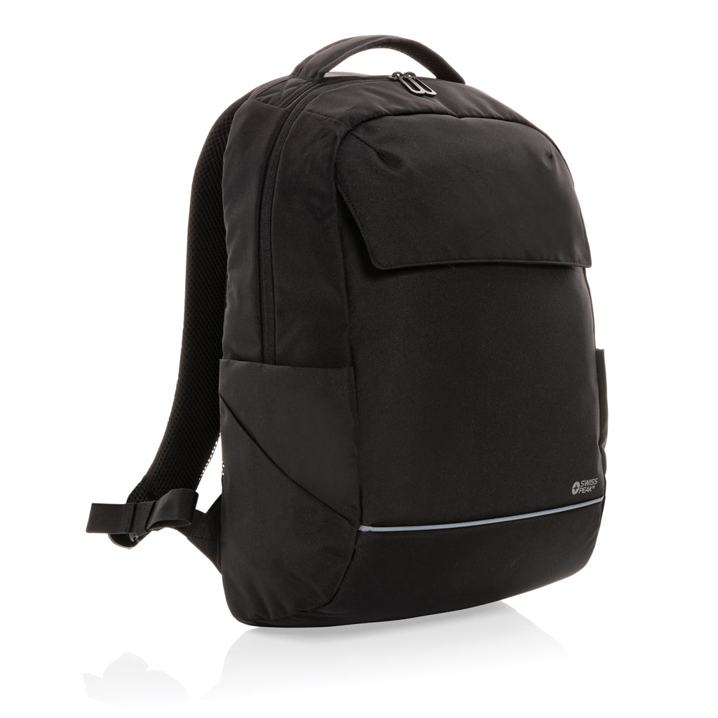 Swiss Peak Brooke AWARE™ RPET daily 15.6' laptop backpack - Black