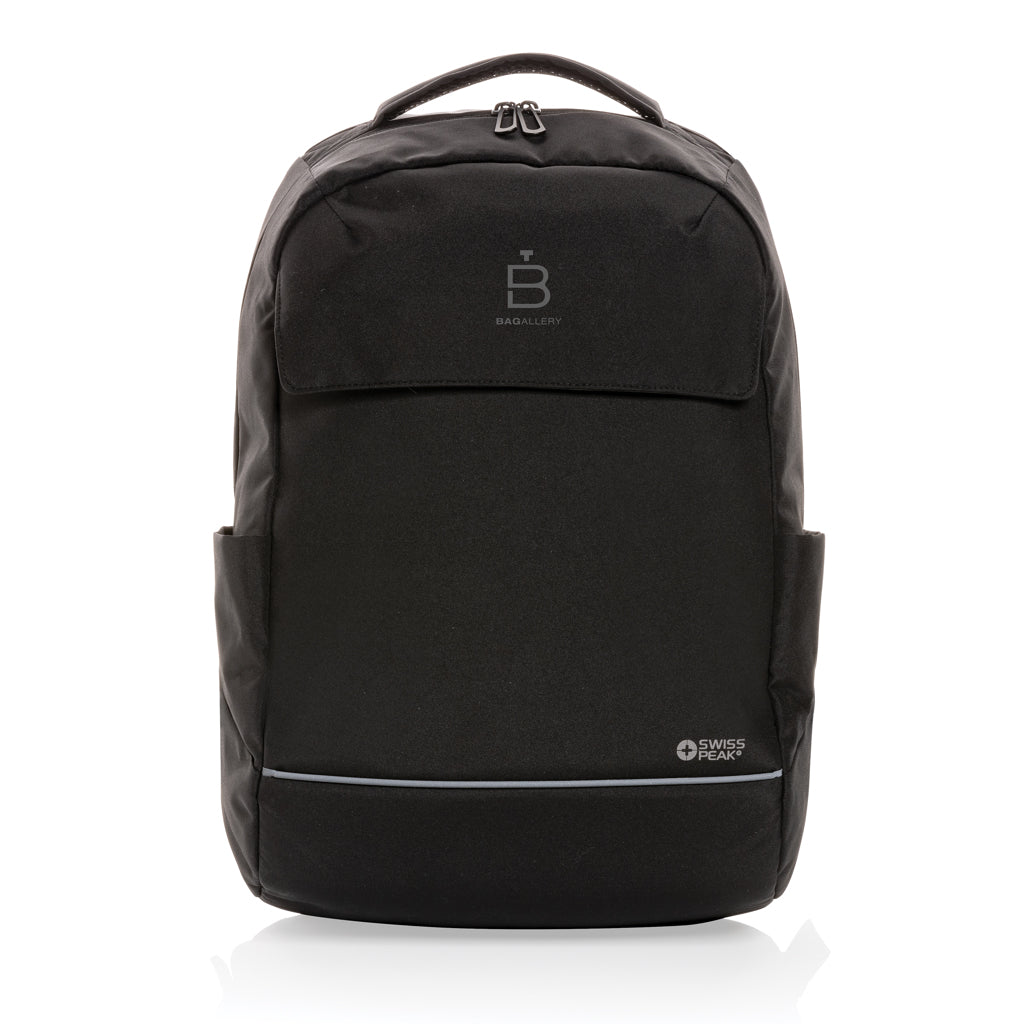 Swiss Peak Brooke AWARE™ RPET daily 15.6' laptop backpack - Black