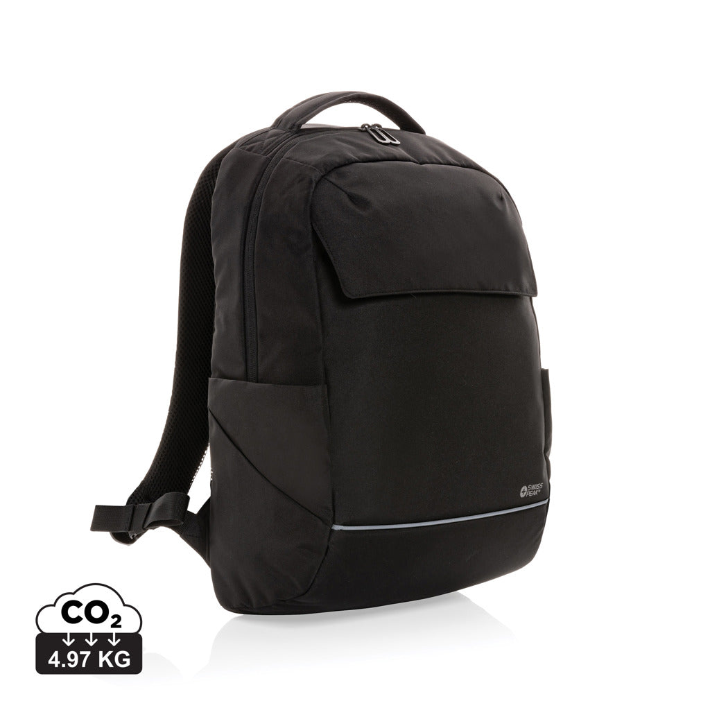 Swiss Peak Brooke AWARE™ RPET daily 15.6' laptop backpack - Black