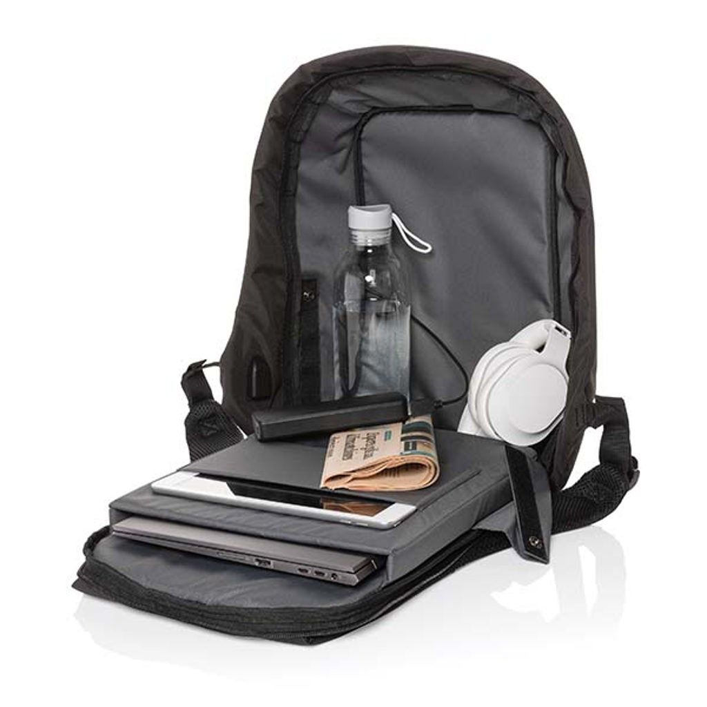 Swiss Peak AWARE™ anti-theft 15.6' laptop backpack - Black