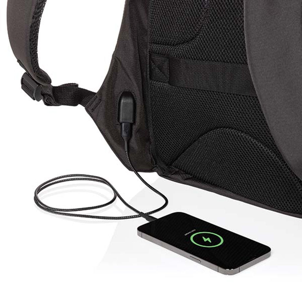 Swiss Peak AWARE™ anti-theft 15.6' laptop backpack - Black