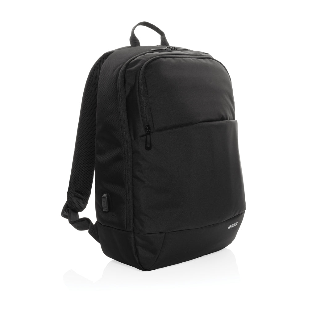 Swiss Peak AWARE™ modern 15.6' laptop backpack - Black