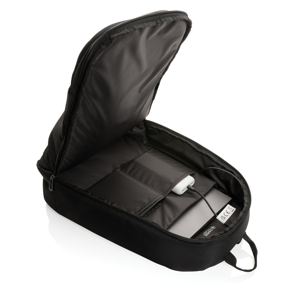 Swiss Peak AWARE™ modern 15.6' laptop backpack - Black