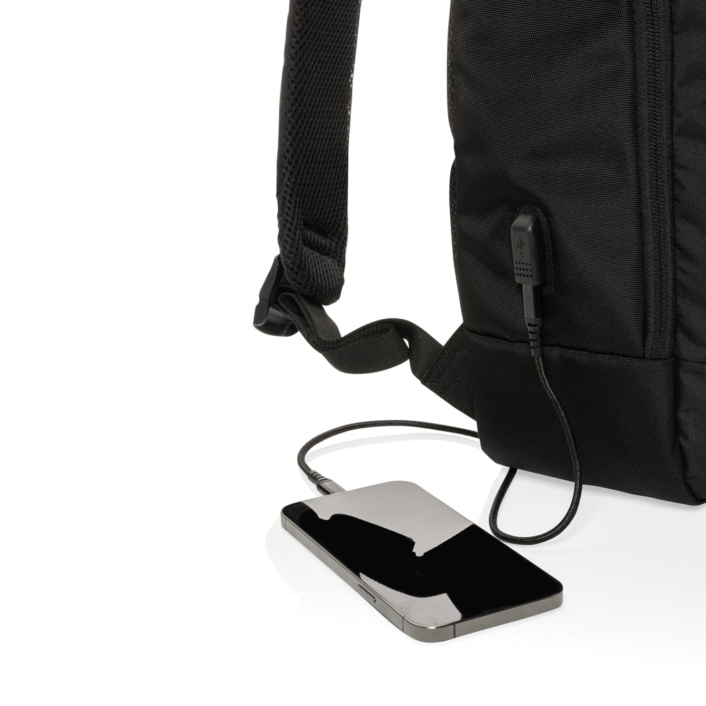 Swiss Peak AWARE™ modern 15.6' laptop backpack - Black