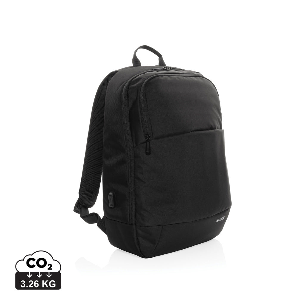 Swiss Peak AWARE™ modern 15.6' laptop backpack - Black