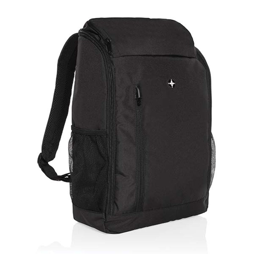 Swiss Peak AWARE™ easy access 15.6'' laptop backpack - Black
