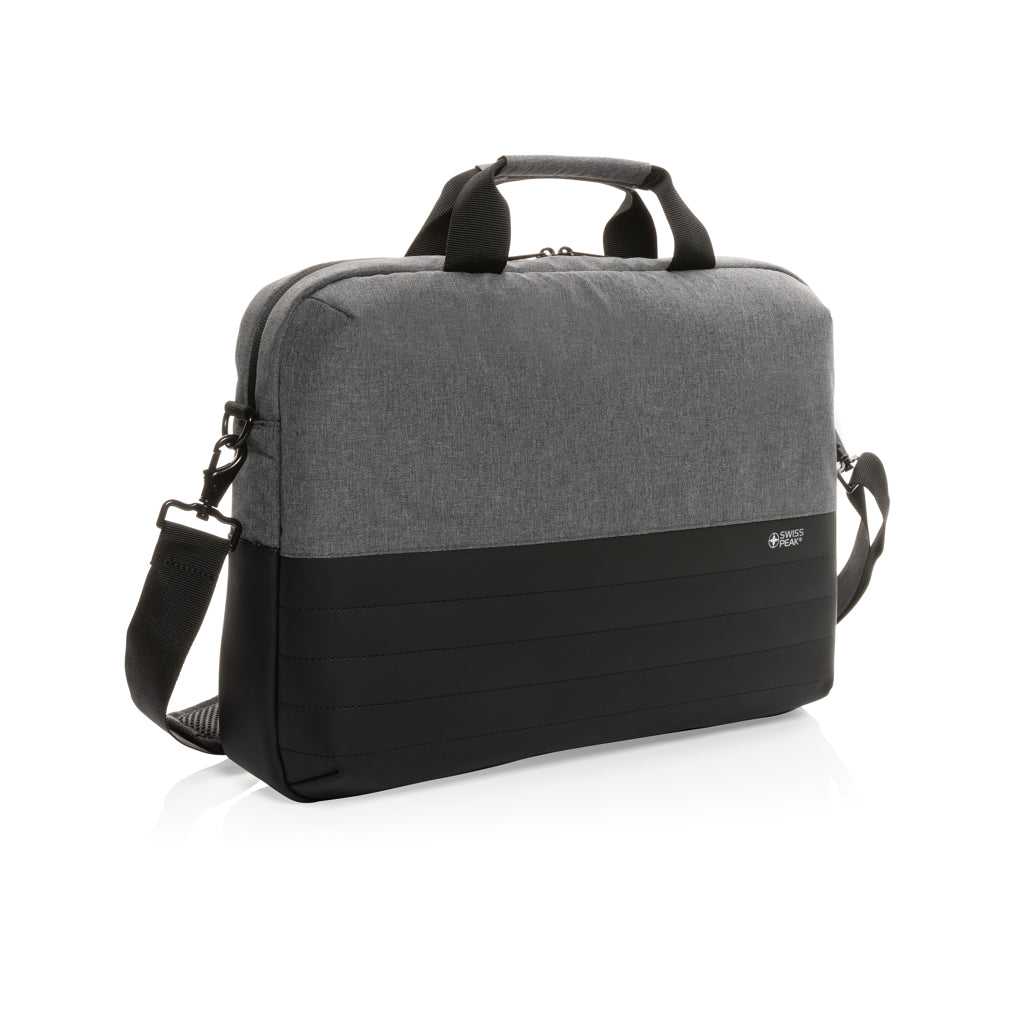 Swiss Peak AWARE™ RFID 15.6'' laptop bag - Grey