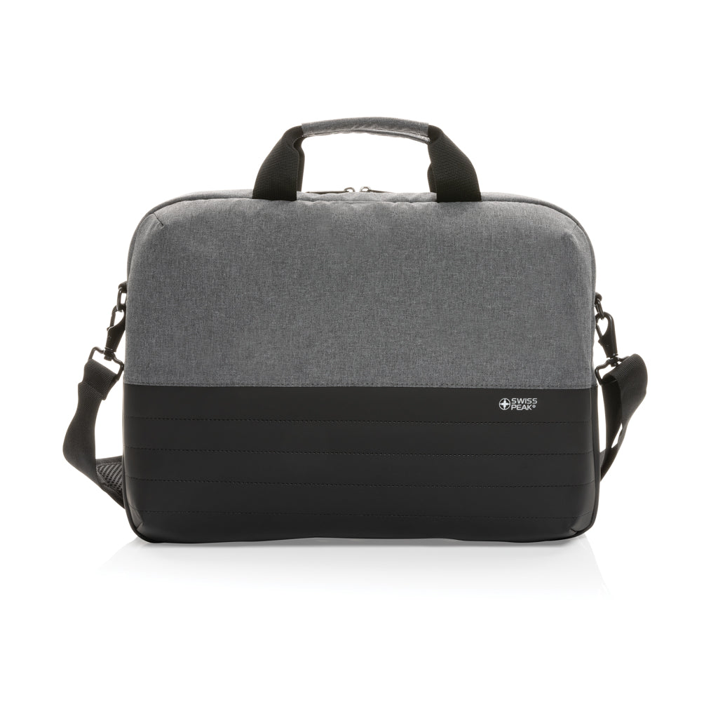 Swiss Peak AWARE™ RFID 15.6'' laptop bag - Grey