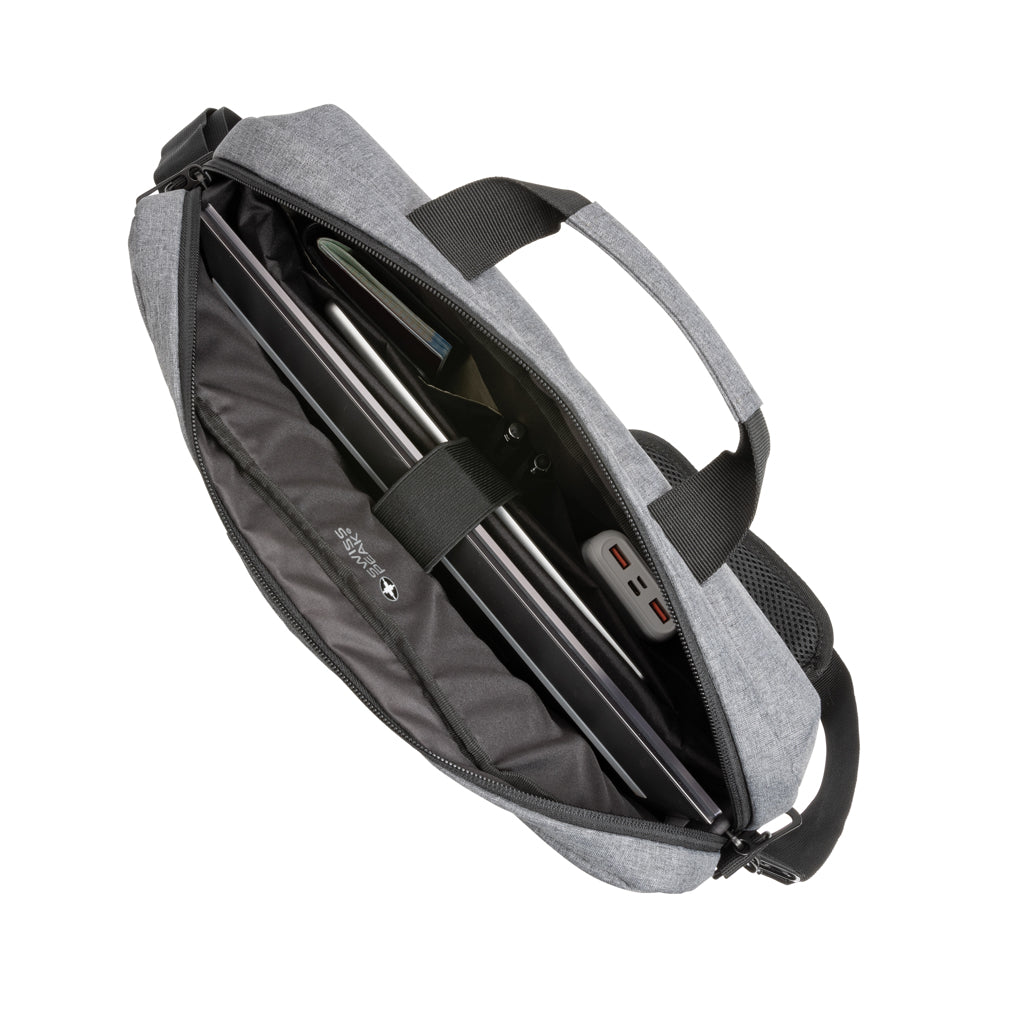 Swiss Peak AWARE™ RFID 15.6'' laptop bag - Grey