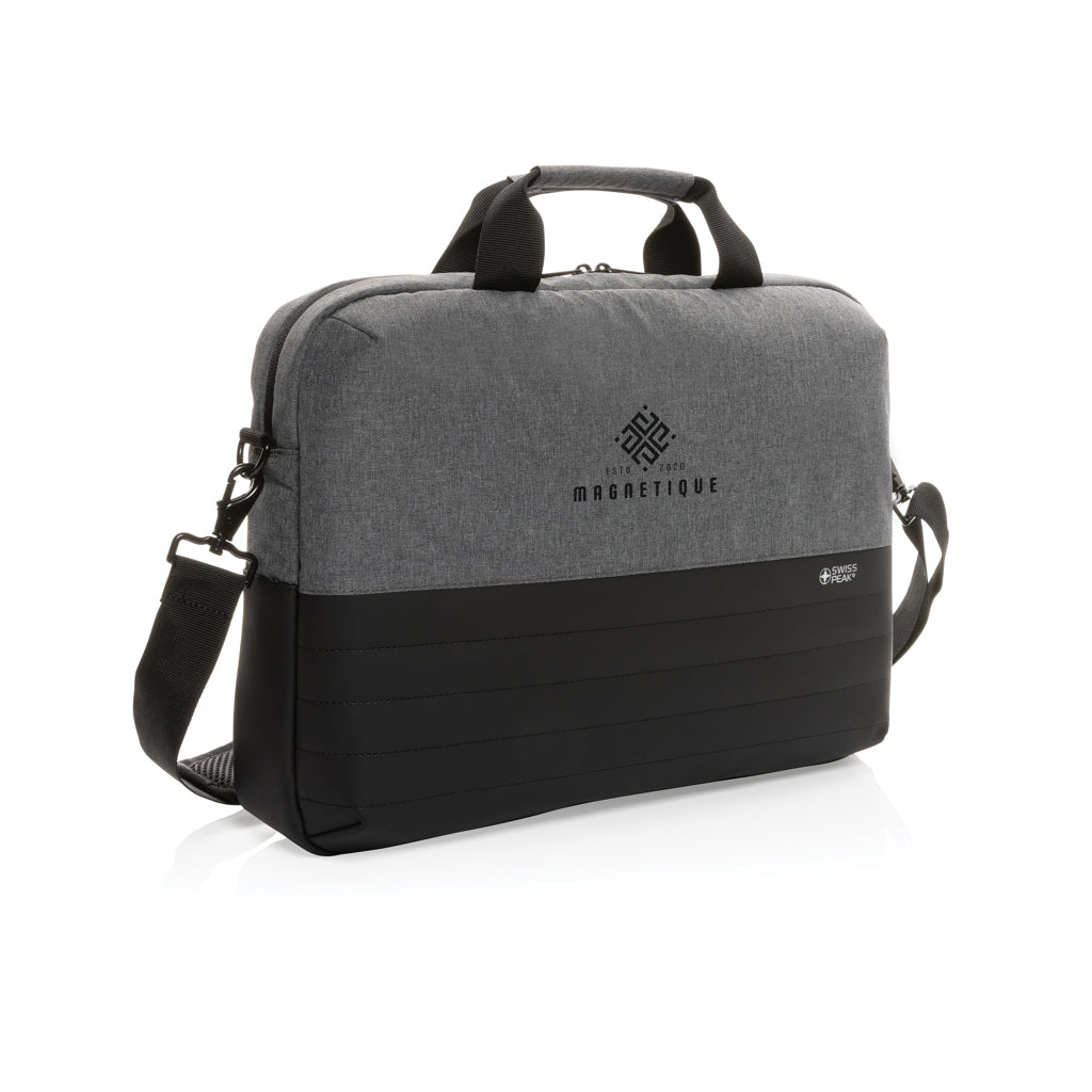 Swiss Peak AWARE™ RFID 15.6'' laptop bag - Grey