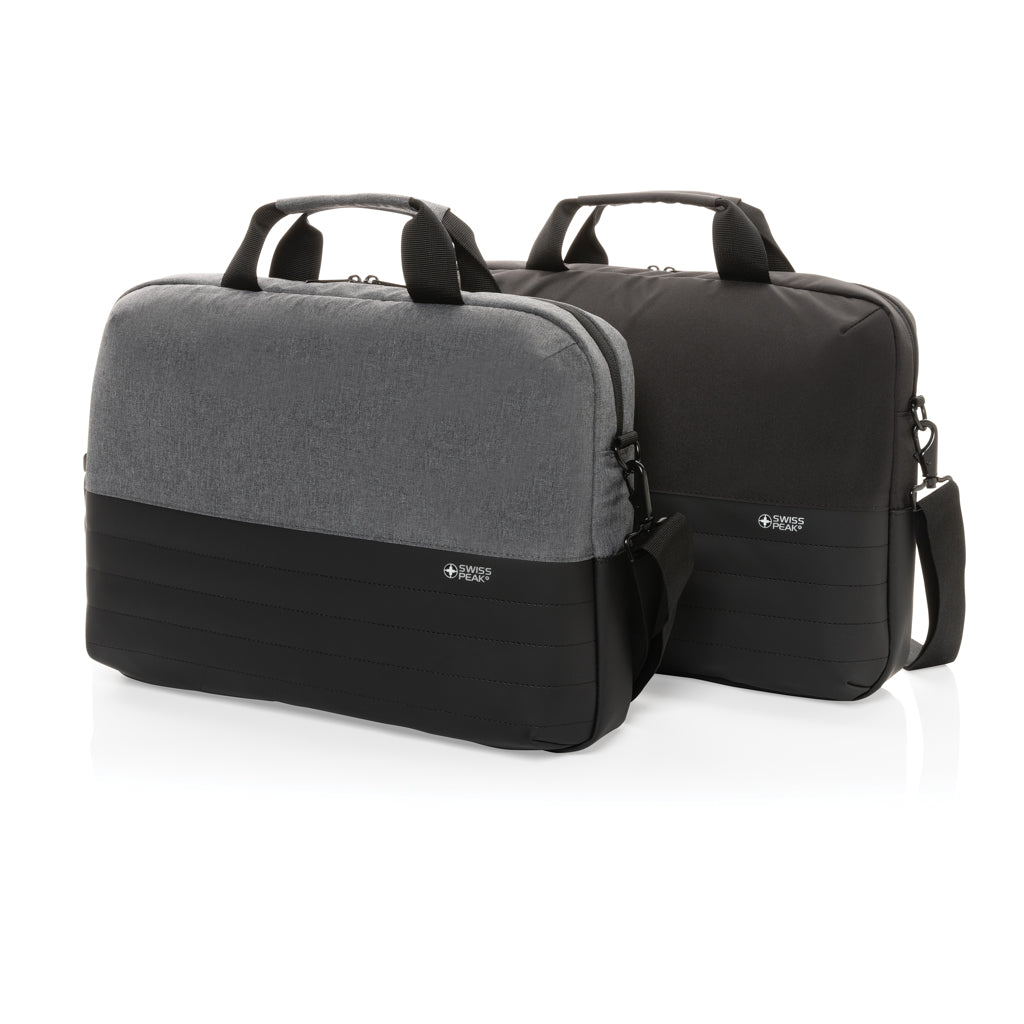 Swiss Peak AWARE™ RFID 15.6'' laptop bag - Grey