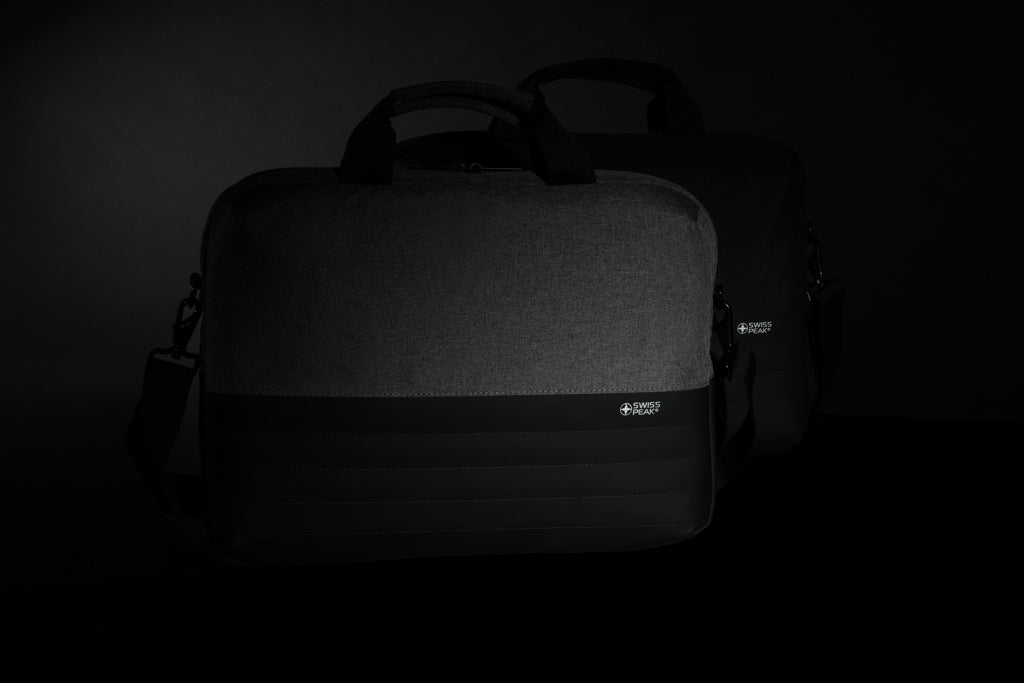 Swiss Peak AWARE™ RFID 15.6'' laptop bag - Grey