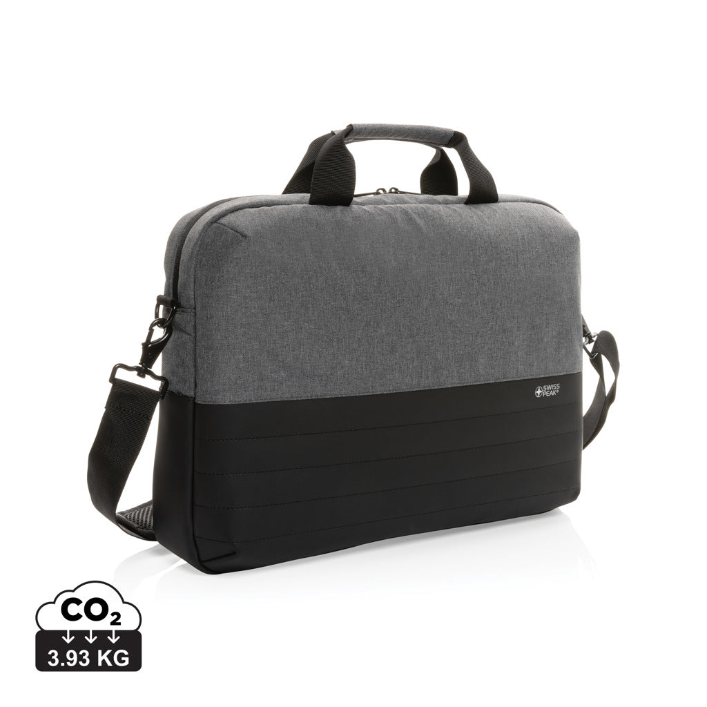 Swiss Peak AWARE™ RFID 15.6'' laptop bag - Grey