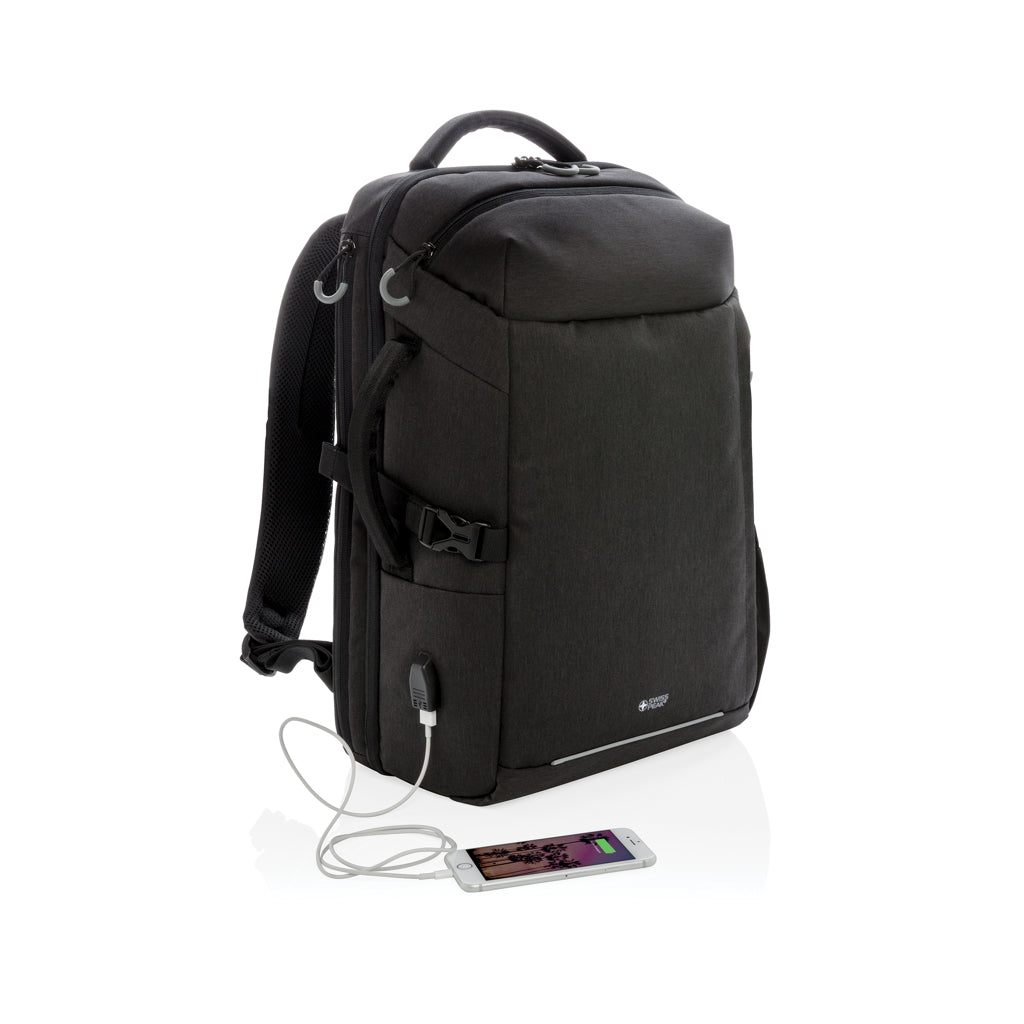 Swiss Peak AWARE™ XXL weekend travel backpack - Black