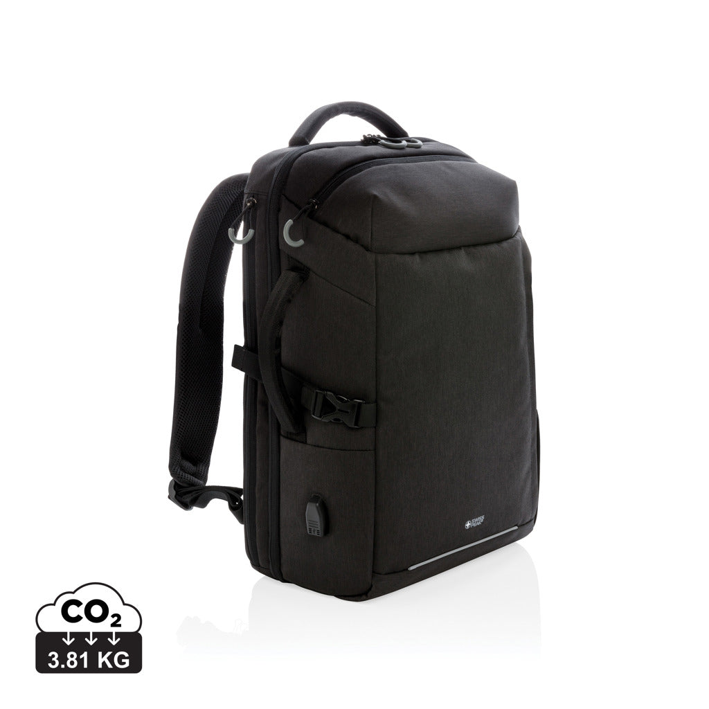 Swiss Peak AWARE™ XXL weekend travel backpack - Black