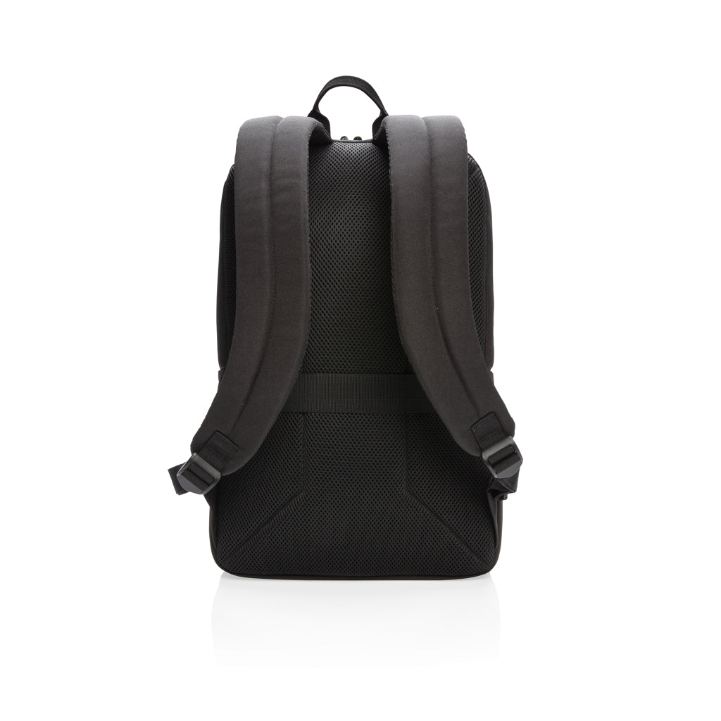 Swiss Peak AWARE™ RFID and USB A laptop backpack - Black
