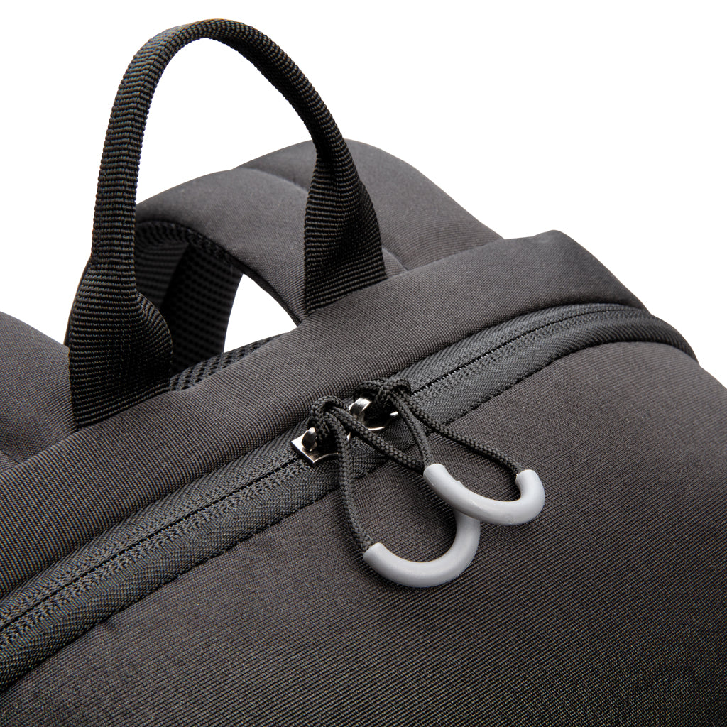 Swiss Peak AWARE™ RFID and USB A laptop backpack - Black