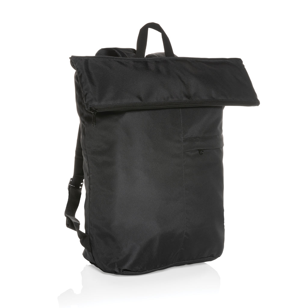 Dillon AWARE™ RPET lightweight foldable backpack - Black