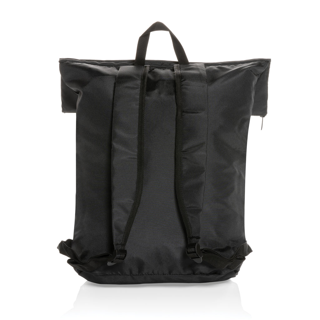 Dillon AWARE™ RPET lightweight foldable backpack - Black