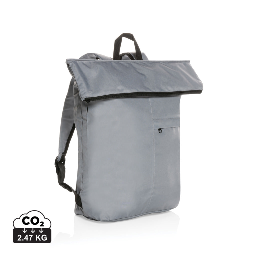 Dillon AWARE™ RPET lightweight foldable backpack - Grey