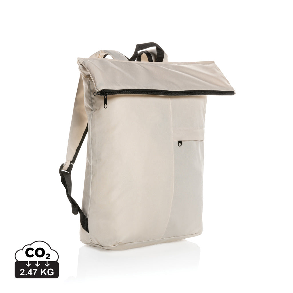Dillon AWARE™ RPET lightweight foldable backpack - Off White