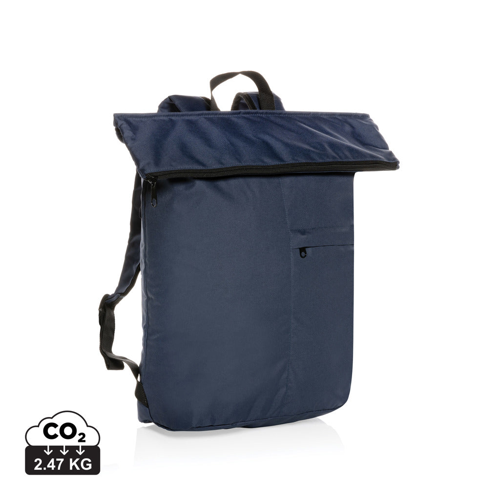 Dillon AWARE™ RPET lightweight foldable backpack - Navy