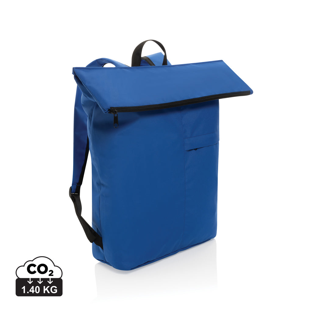 Dillon AWARE™ RPET lightweight foldable backpack - Royal Blue