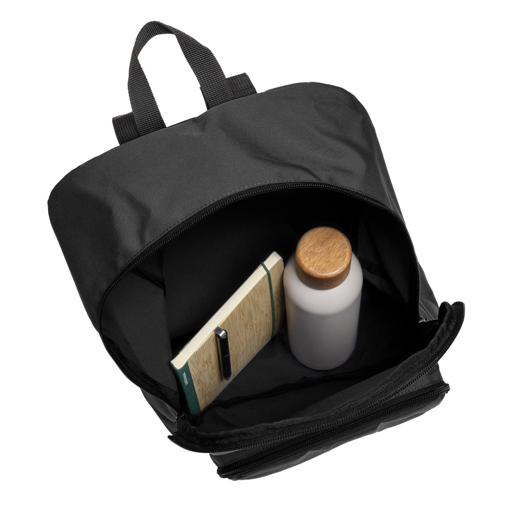 Dillon AWARE™ RPET foldable classic backpack - Black