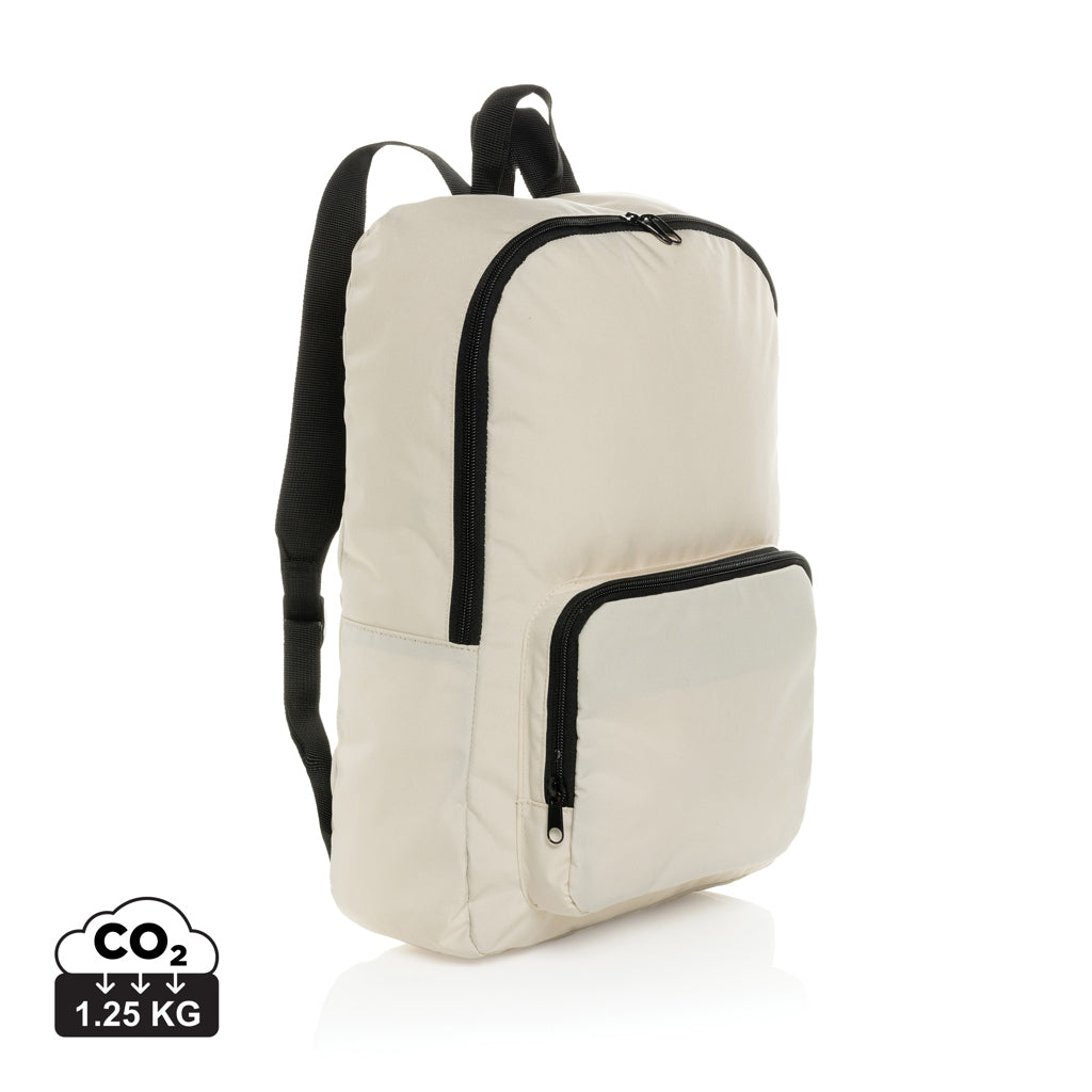 Dillon AWARE™ RPET foldable classic backpack - Off White