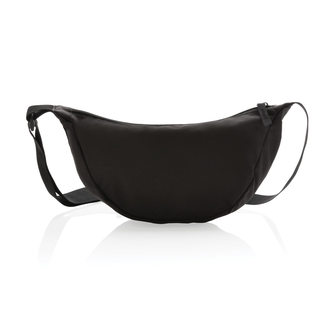 Crescent AWARE™ RPET half moon sling bag - Black