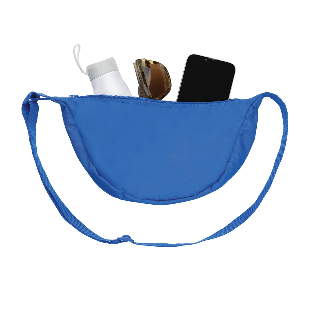 Crescent AWARE™ RPET half moon sling bag - Royal Blue