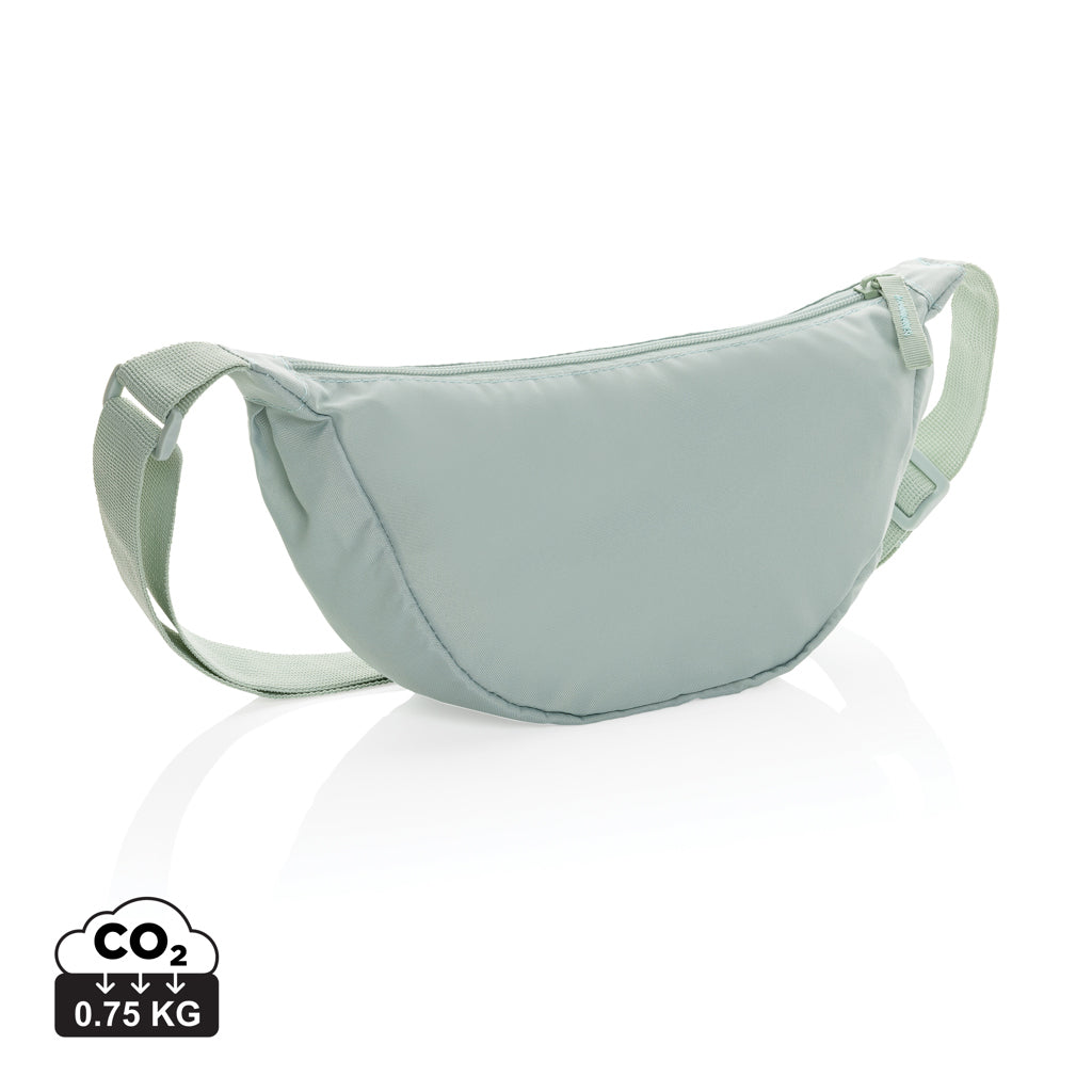 Crescent AWARE™ RPET half moon sling bag - Iceberg Green
