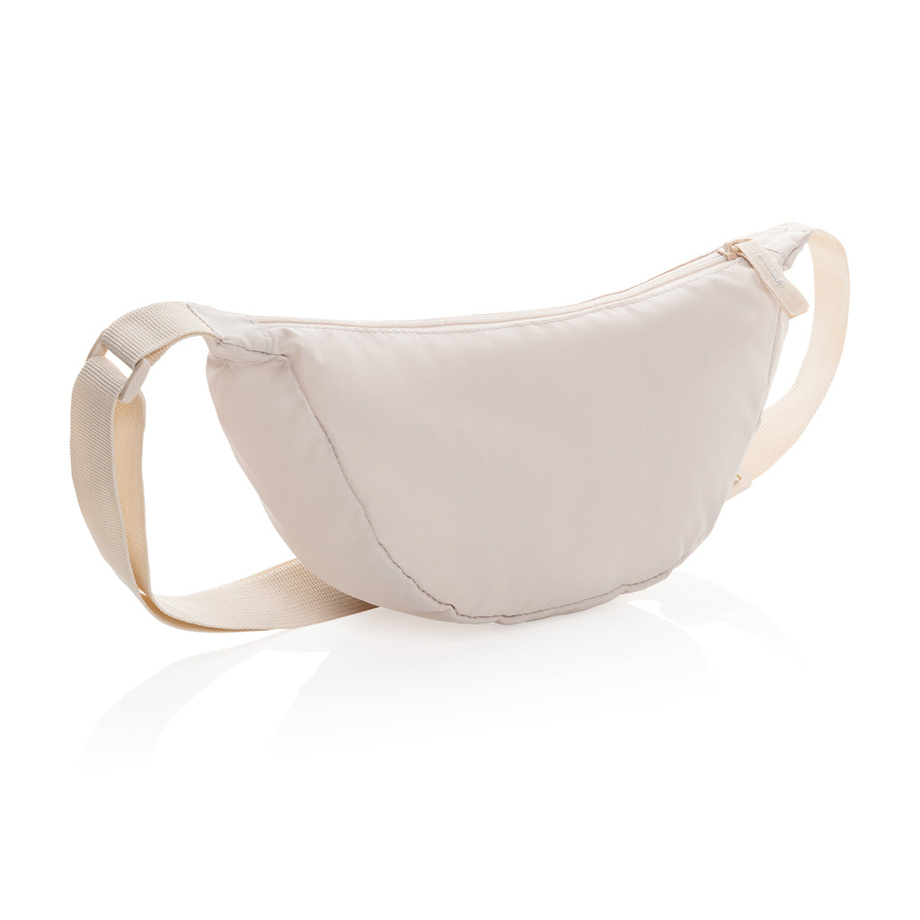 Crescent AWARE™ RPET half moon sling bag - Beige
