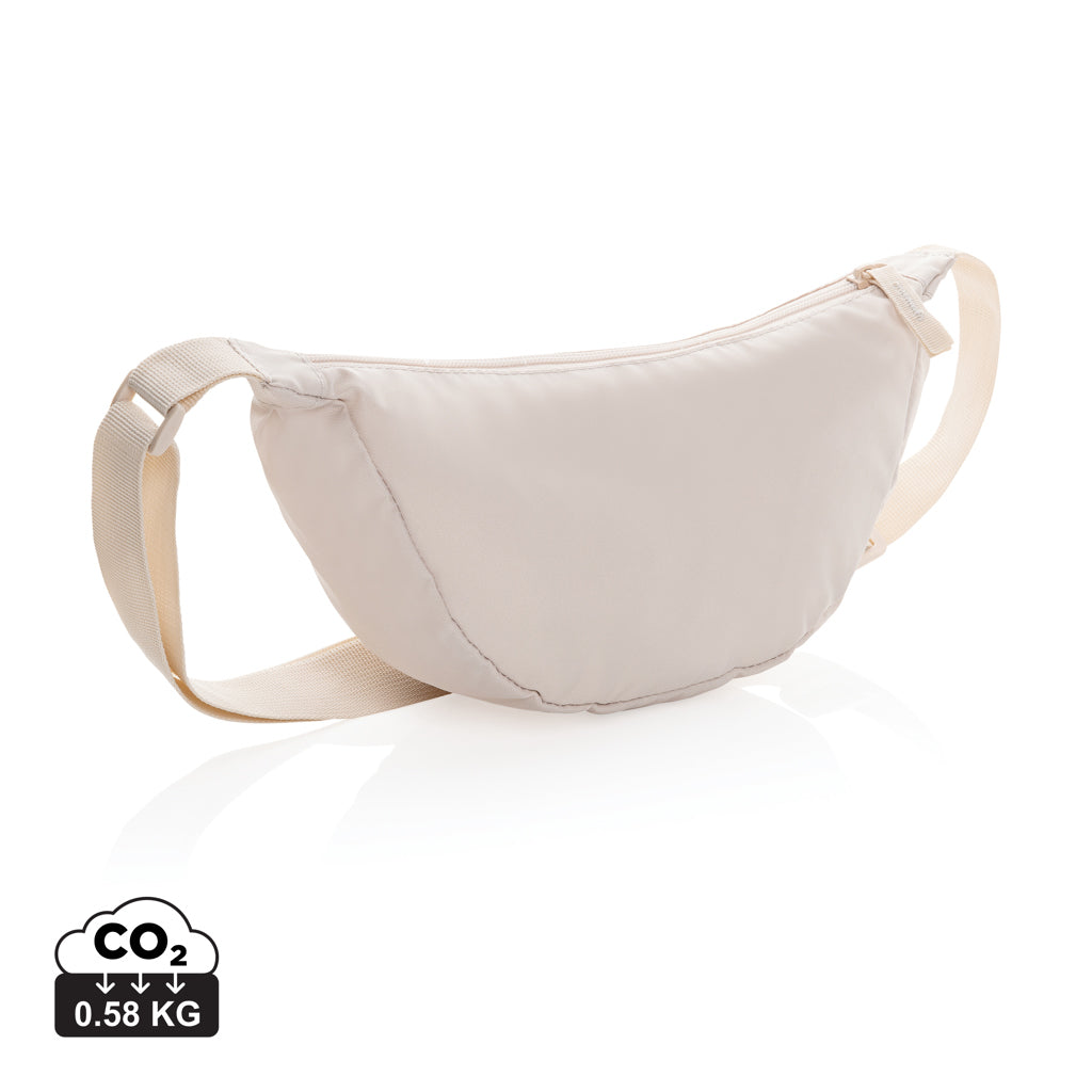 Crescent AWARE™ RPET half moon sling bag - Beige
