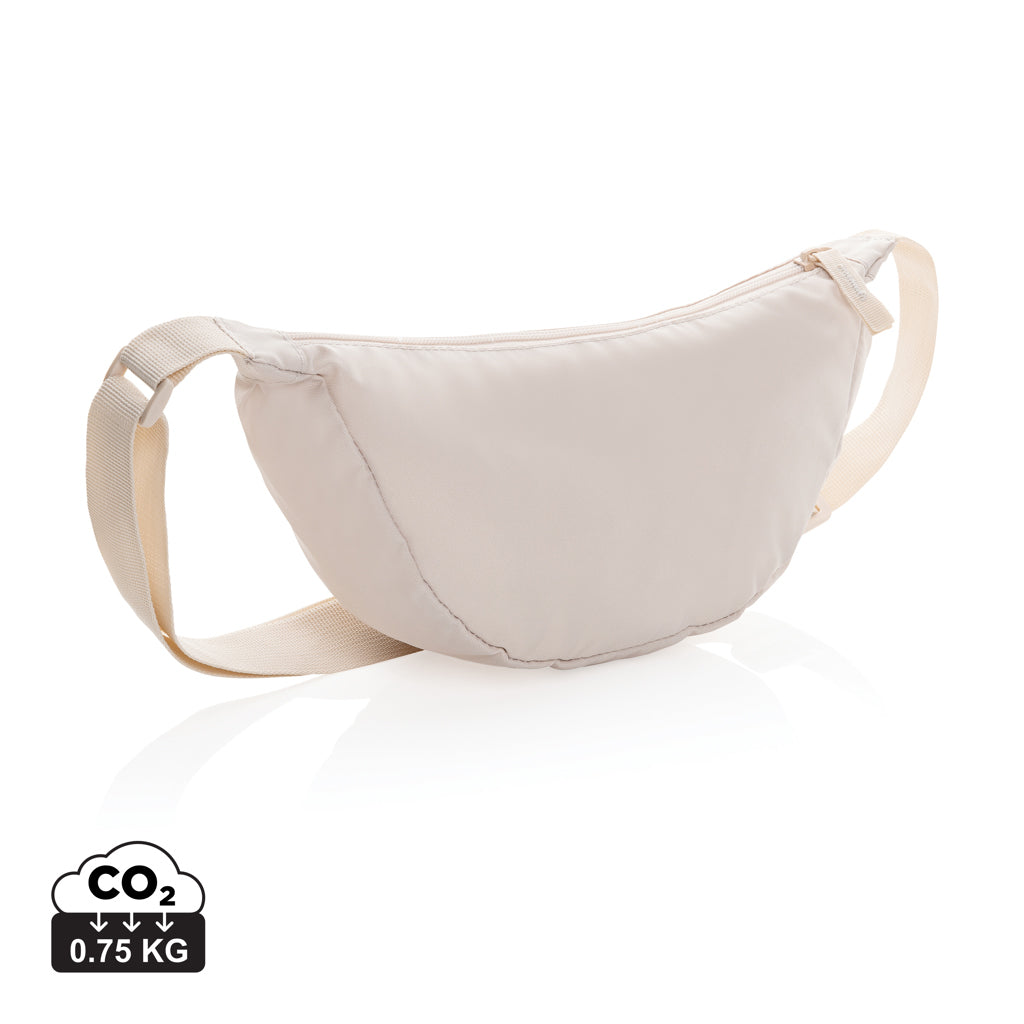 Crescent AWARE™ RPET half moon sling bag - Beige
