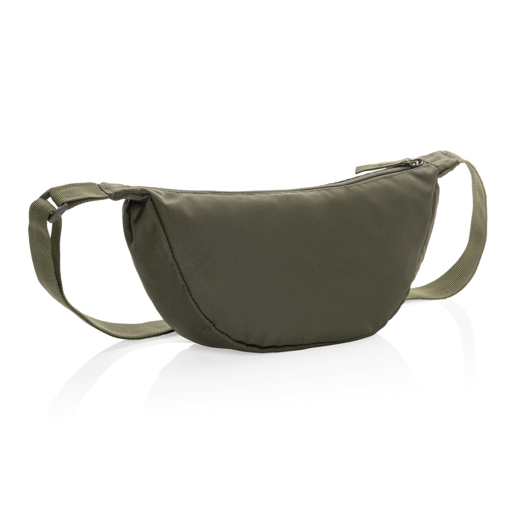 Crescent AWARE™ RPET half moon sling bag - Khaki