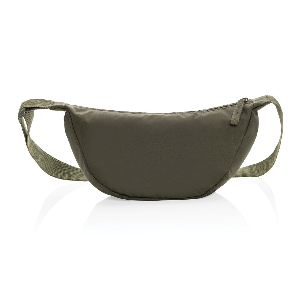 Crescent AWARE™ RPET half moon sling bag - Khaki