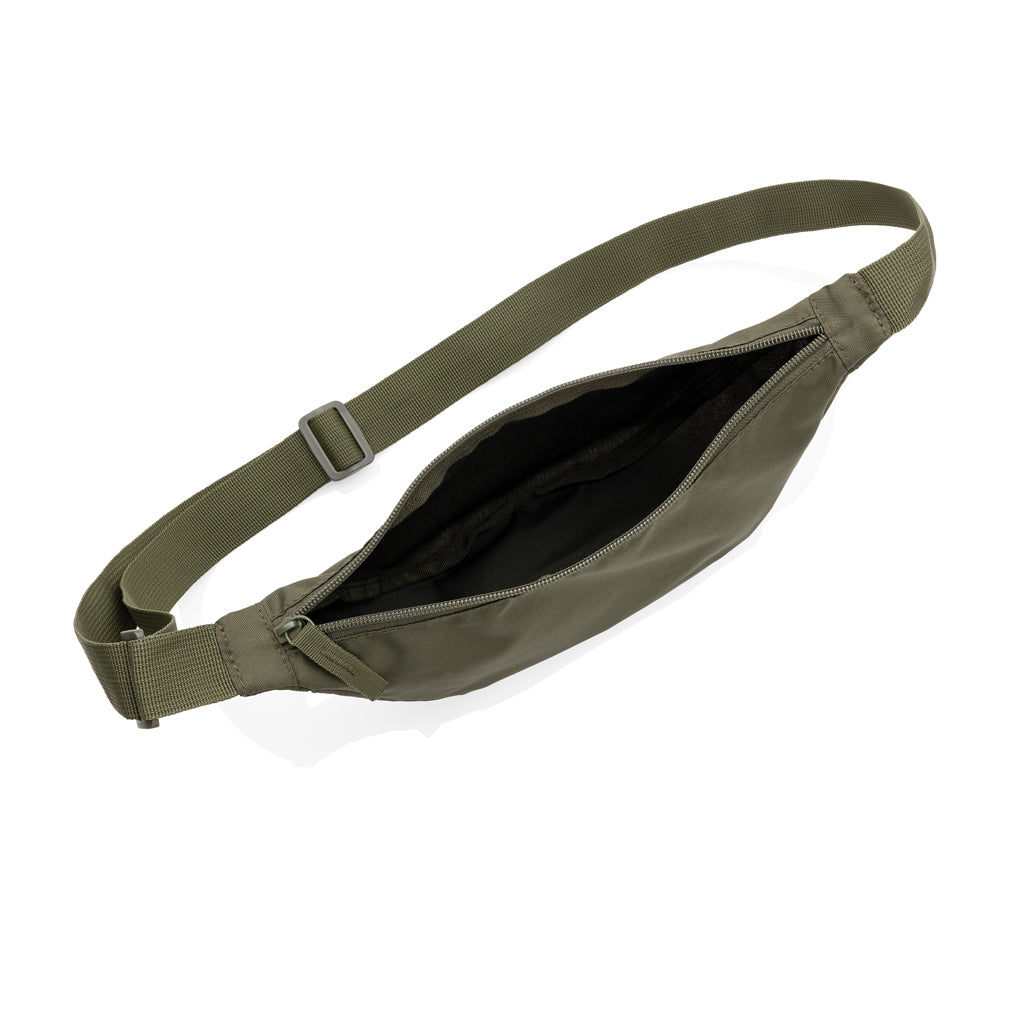 Crescent AWARE™ RPET half moon sling bag - Khaki