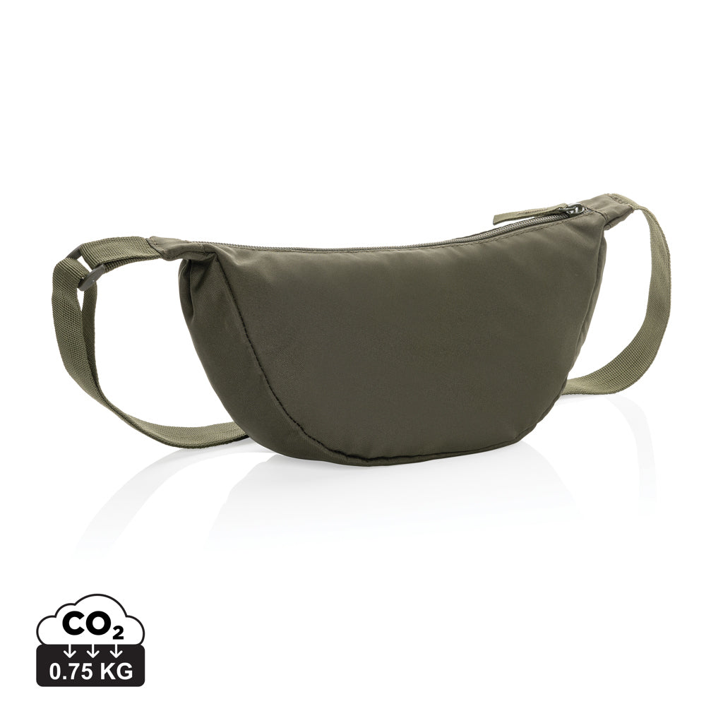 Crescent AWARE™ RPET half moon sling bag - Khaki