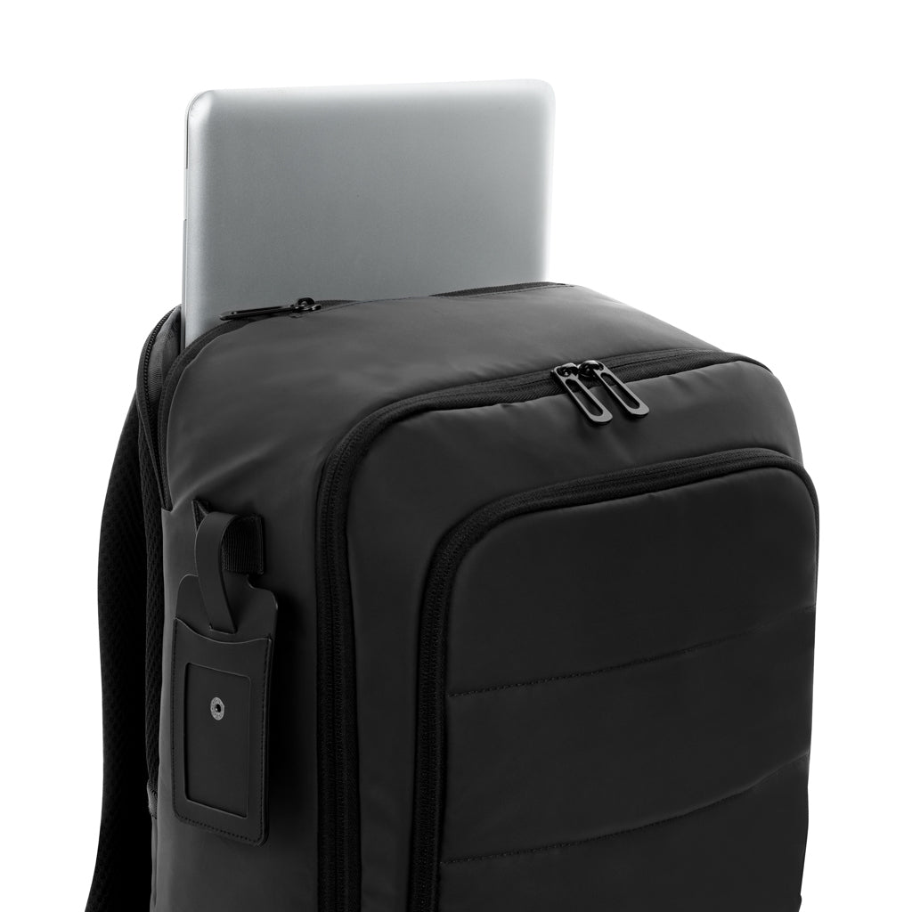 Armond AWARE™ RPET 15.6 inch deluxe laptop backpack - Black