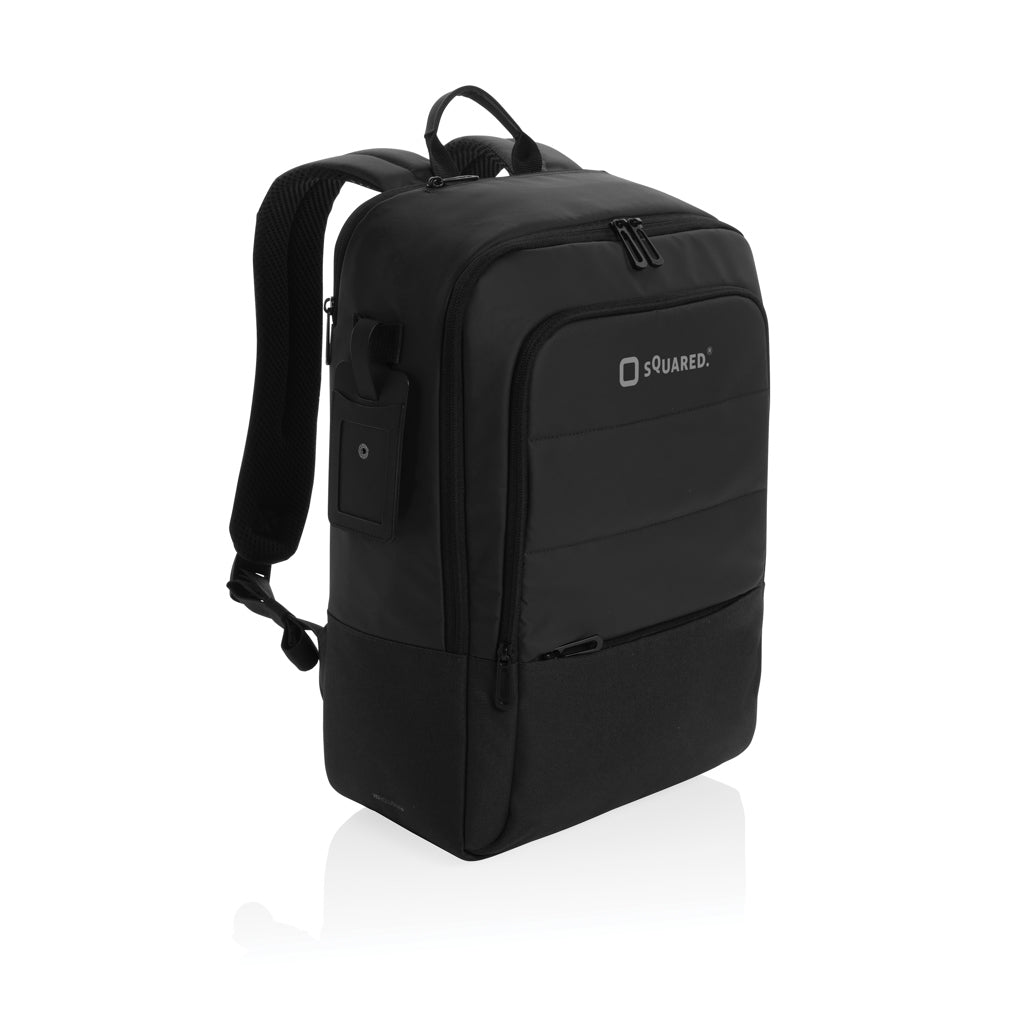 Armond AWARE™ RPET 15.6 inch deluxe laptop backpack - Black