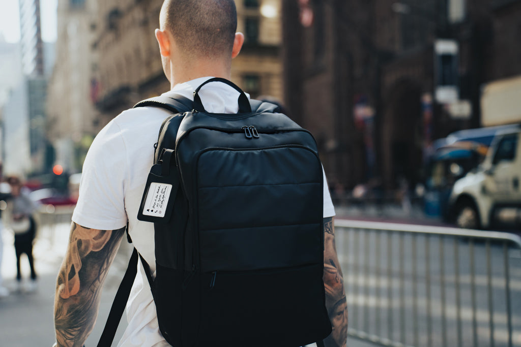 Armond AWARE™ RPET 15.6 inch deluxe laptop backpack - Black