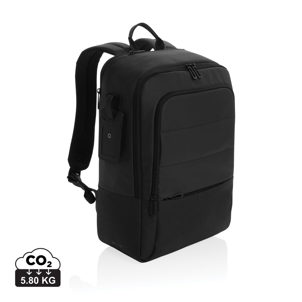 Armond AWARE™ RPET 15.6 inch deluxe laptop backpack - Black