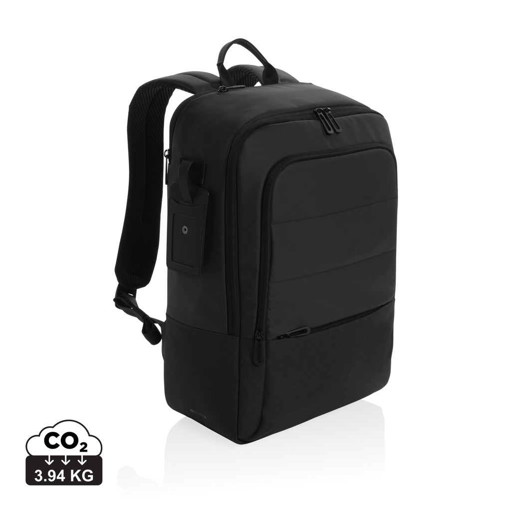 Armond AWARE™ RPET 15.6 inch deluxe laptop backpack - Black