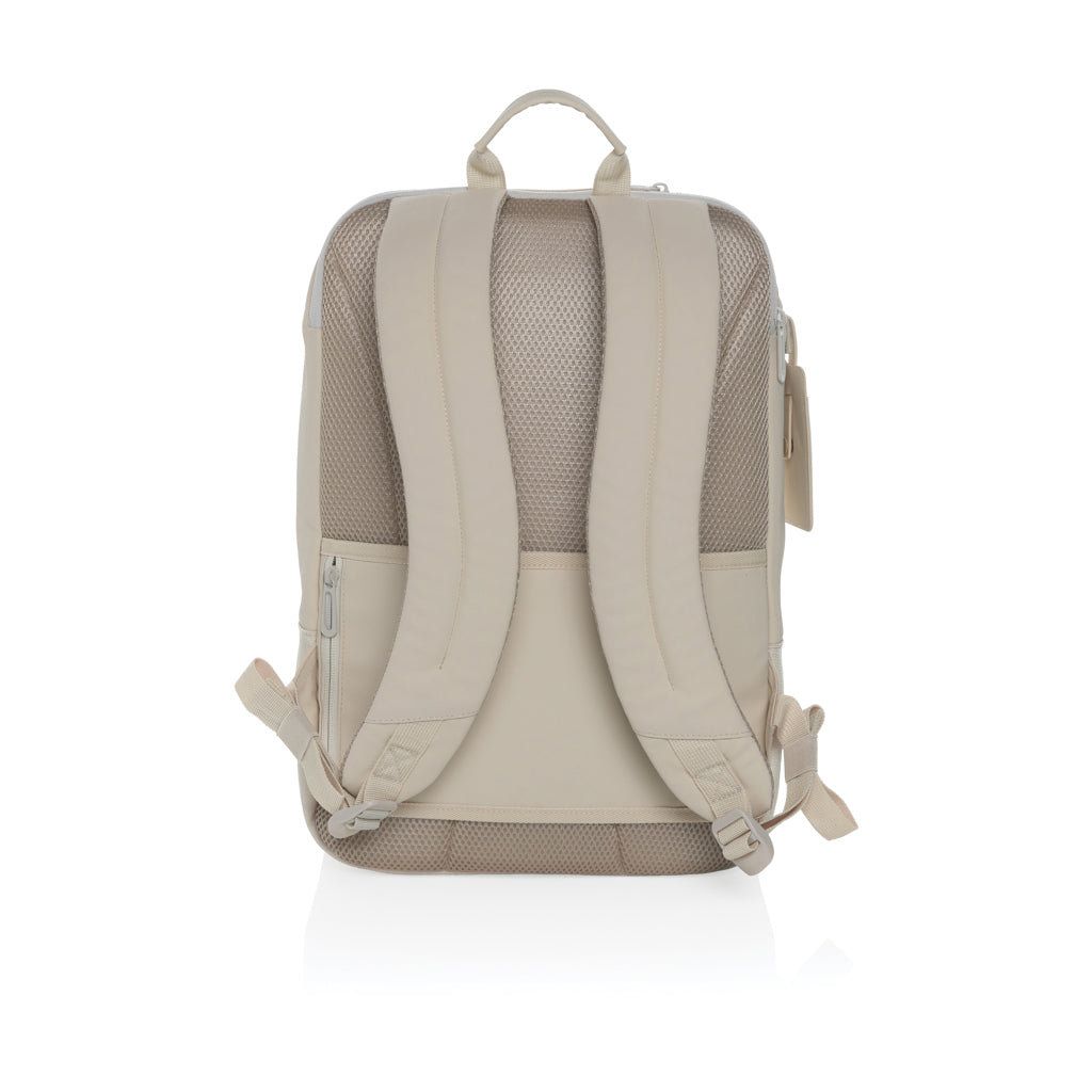 Armond AWARE™ RPET 15.6 inch deluxe laptop backpack - Beige