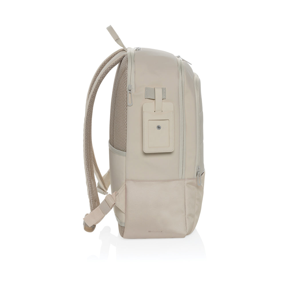 Armond AWARE™ RPET 15.6 inch deluxe laptop backpack - Beige